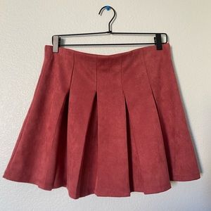 Pleated Mini Skirt